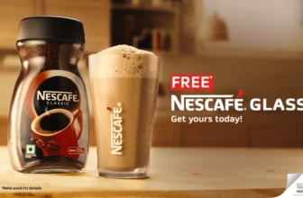 NESCAFE Classic Instant Coffee With Free Frosty Glass